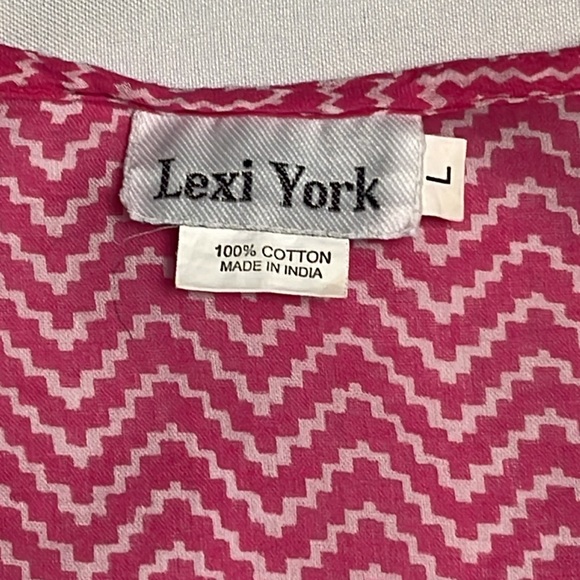 💯 Cotton Beach Cover-Up, Women’s Size Large - Picture 4 of 6